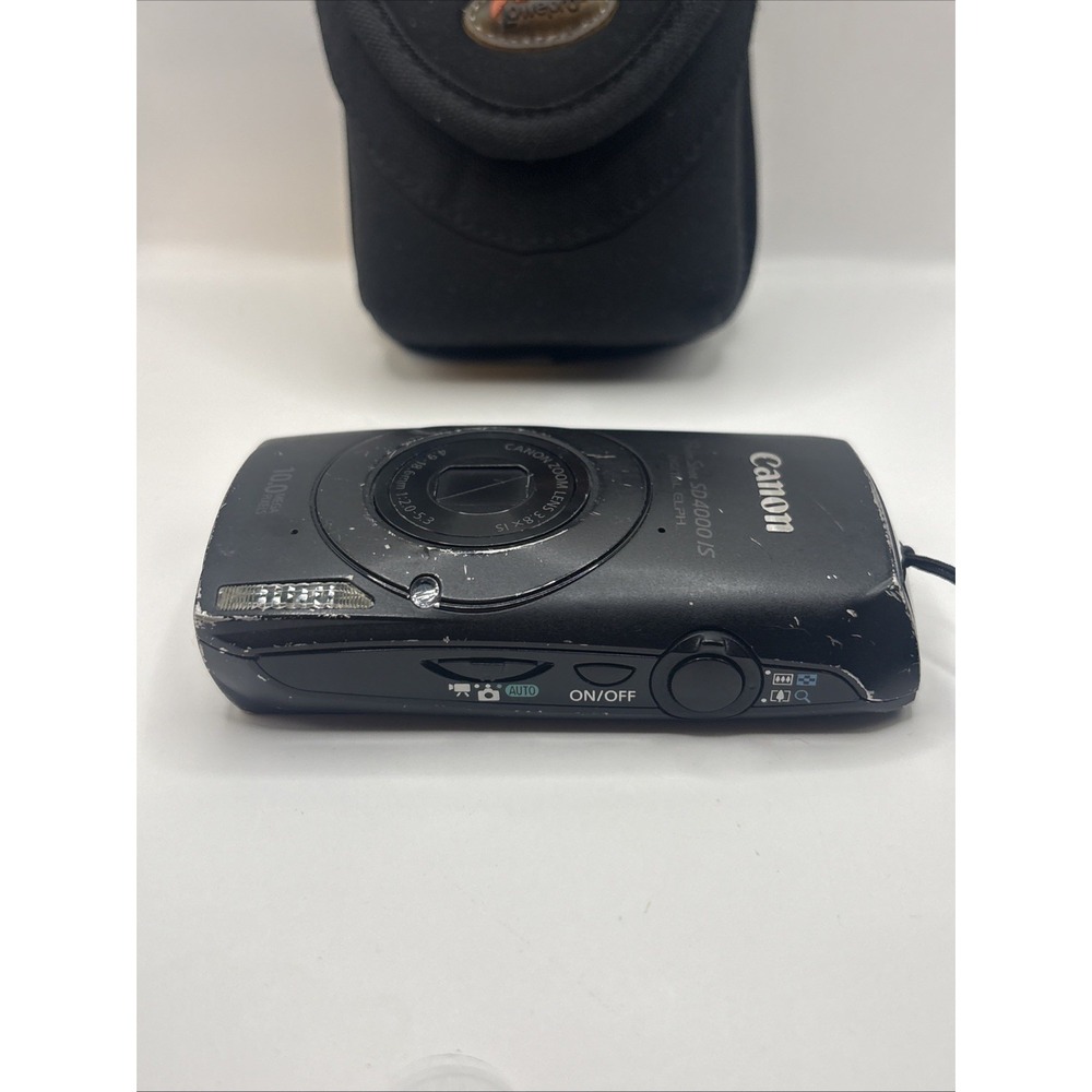 Canon PowerShot SD 4000 IS Digital ELPH 10MP Black Digital Camera Bundle Tested - Picture 15 of 16